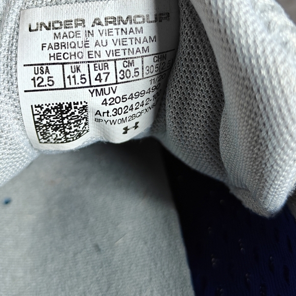 Under Armour HOVR Sonic 4 FnRn  Halo Grey Running Knit Sneakers Men's Shoes 12.5 - Picture 10 of 10